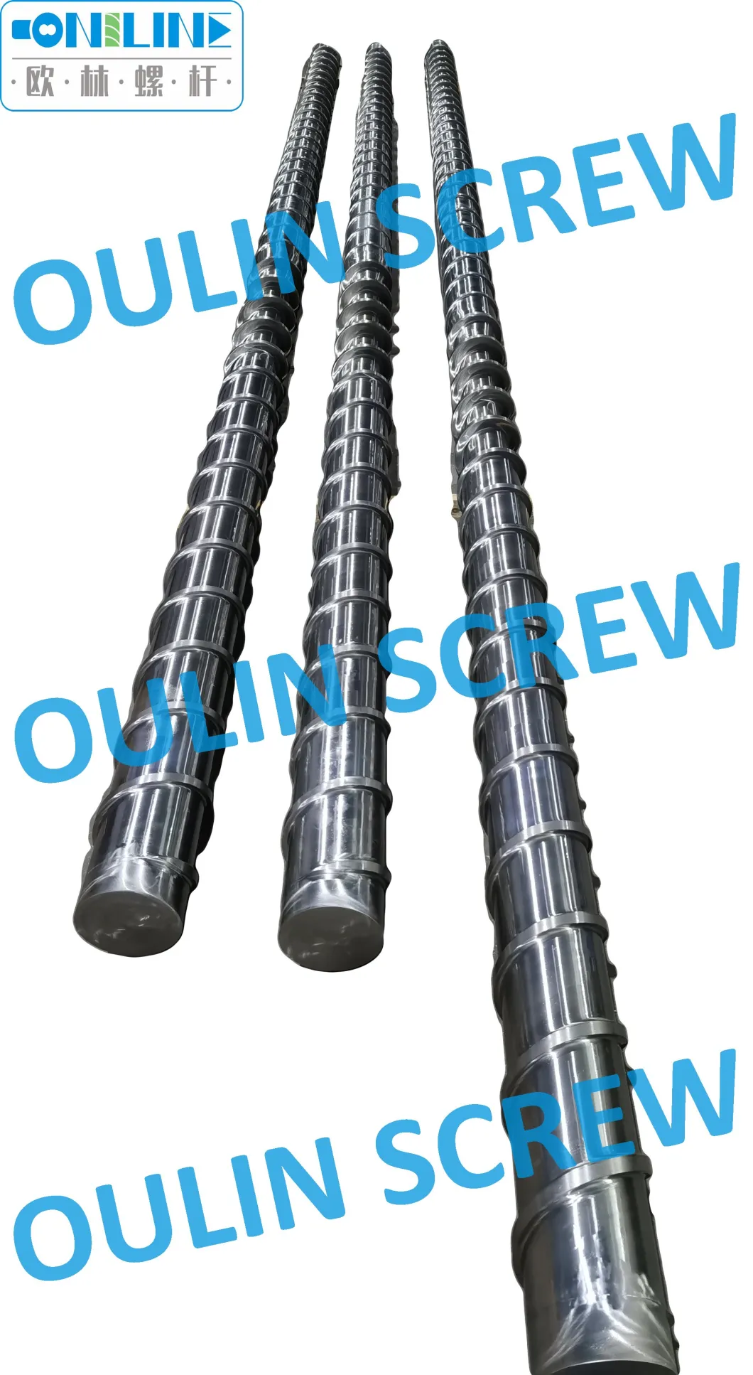 Big Size 200mm Screw and Barrel for Plastic Recycling Extrusion