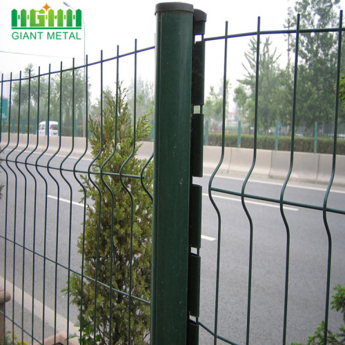 PVC bersalut segi tiga Panel pagar lenturan Factroy