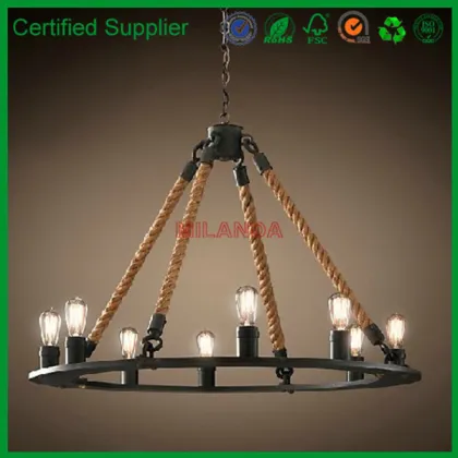 retail store display wooden chandelier