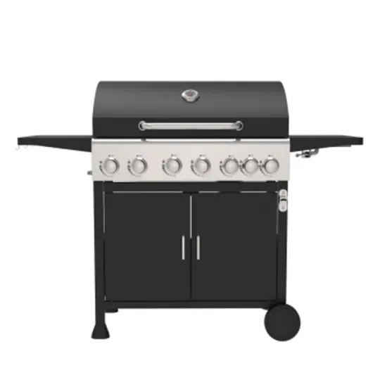 Outdoor Camping Cooking Grill Adjustable Height Stainless Steel Tabletop Gas Grill