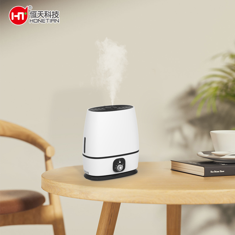 HONETIAN knob control night light 6.0L capacity large mist output white colors plastics indoor top fill humidifier