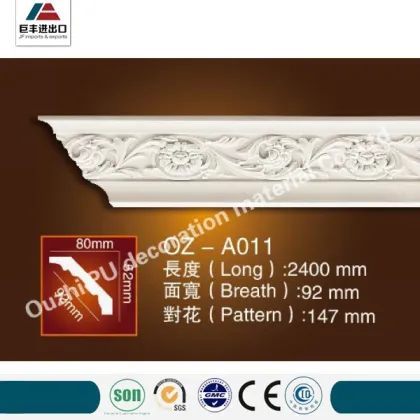 Economical decorative PU alexandria crown moulding