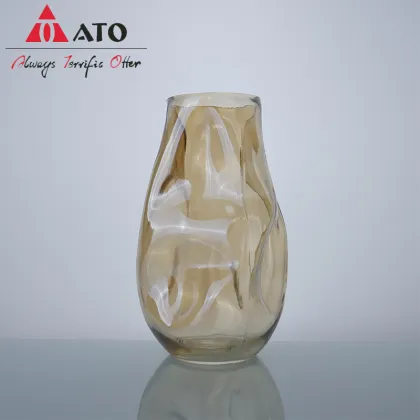 Special-shaped Glass Flower Vase Mouth Blown Glass Vase