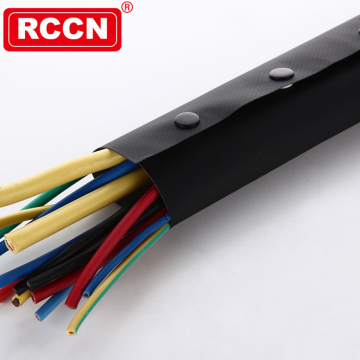 RCCN PVCボタンスタイルラッピングバンドWBG-120ダブルカラーファスナーケーブルラップ