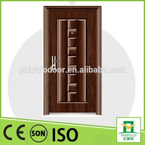 China manufacture modern design paint entrance steel door with security door style