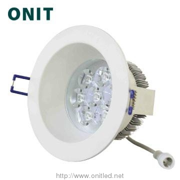 7W LED Downlight  White silver  aluminum CE approval 0.396kg