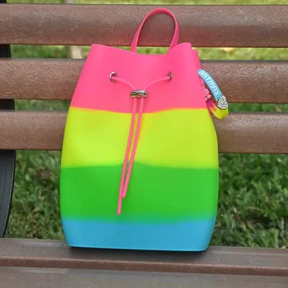 Silicone Backpack for Kids Children Drawstring Backpack
