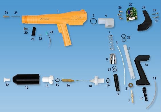 New K1 Manual Gun Parts