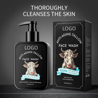 Natural organic men facial cleanser for removing acne