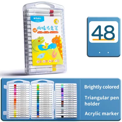 M&G 48-Colour Water-Based Art Pen Set