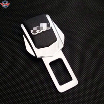 High-Quality Zine Alloy Leather Car Logo - Rust-Resistant & Fade-Proof Seat Belt Buckle in Bag Package