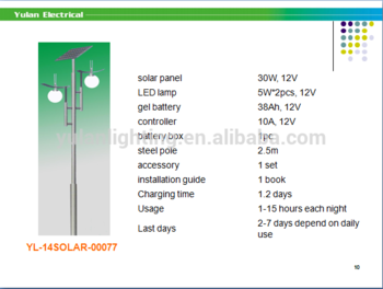 2016 solar garden light lamp
