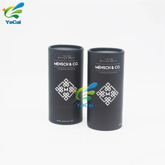 Eco-friendly cylindrical round cardboard tube boxes skincare packaging boxes