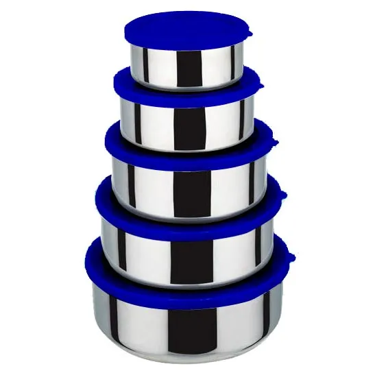 Stainless Steel 5-Piece Kitchen Mixing Bowl