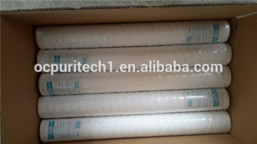 string wound water filter cartridge with 20 inch and 5 micron
