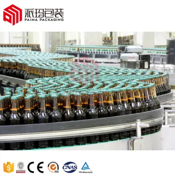 Rotary Glass Bottle Filling Machine for Whisky, Vodka, Spirits, and Wine - Washing, Filling, Capping