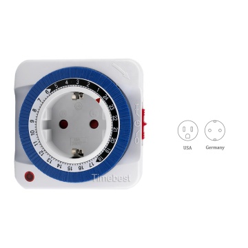 IP20 24 Hour Mechanical Timer for Home - 220V