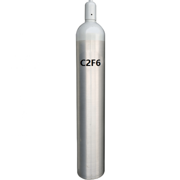 99.999% hexafluoroethane C2F6 dalam silinder / tangki / Tonner 5N ketulenan tinggi Halokarbon 116 Gas Penyejuk untuk Semikonduktor