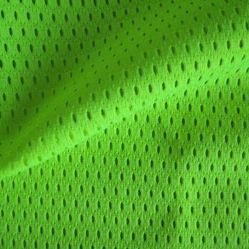 Fluorescence Mesh Fabric with 160gsm Weighs, Customized Widths are Accepted
