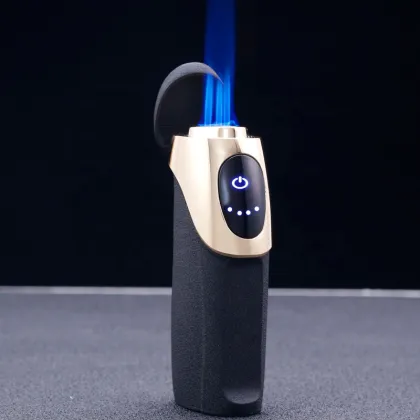 JOBON Luxury Windproof USB Rechargeable Metal Cigarette & Cigar Torch Lighter - Customizable