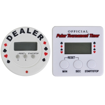 Casino Poker Tournament Timer Digital Dealer Timer Black Jack Plastic Poker Chips Game Accessories