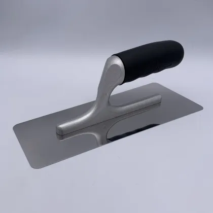 Stainless Steel Trowel with Plastic Handle for Finishing Plaster and Concrete