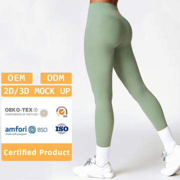 Hoge taille push-up atletische scrunch-leggings voor vrouwen