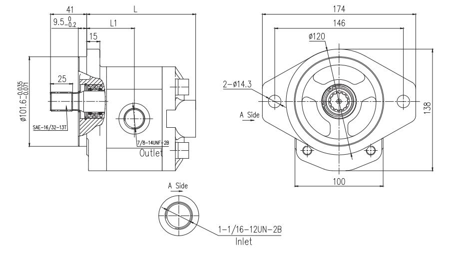 2.8APF** Dimensions