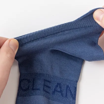 Mens invisible socks with deodorant fiber belt