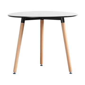Customization Import Solid Wood Legs MDF Material Leisure Dining Table for Restaurant