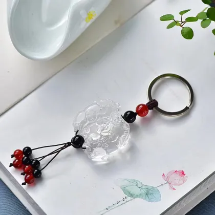 Natural Stone Crystal Crafts: Amethyst, Citrine, and Pixiu Carvings for Healing Stones and Gifts