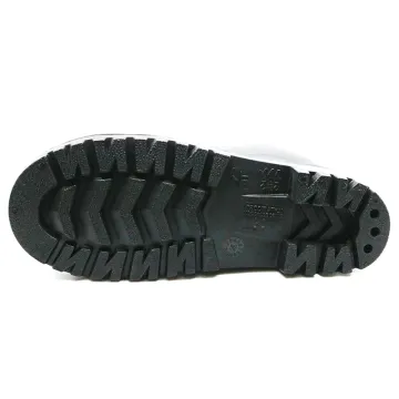 Black steel toe safety gumboots