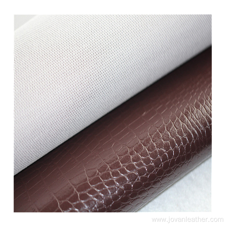 Crocodile pattern embossing PVC sofa leather material
