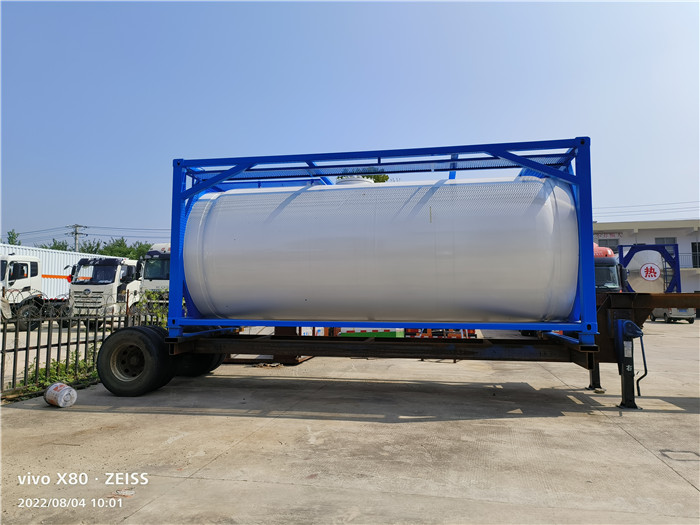 20ft Liquid Chlorine Tanker Container Jpg