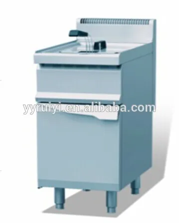 15.5Kw/52886BTU 1 tank 1 basket industrial gas fryer