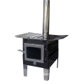 USA popular new design mini enamel wood burning camping stove fish stove