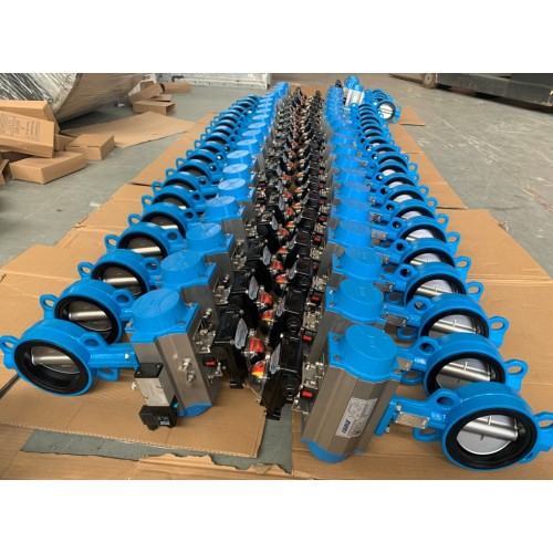 Van bướm wafer khí nén