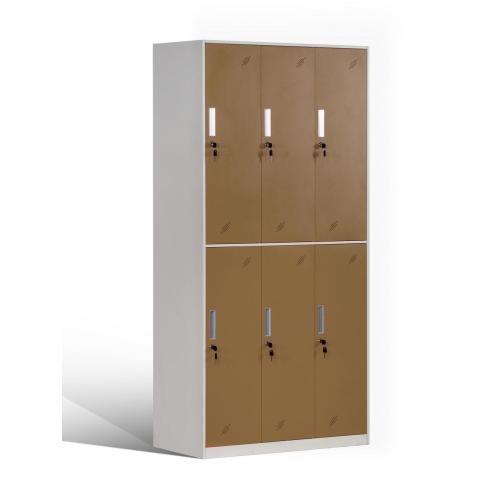 Security Steel Locker Narrow 6 Door Gym Lockers