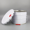 10L Tinplate Pail Metal Handle Flower Lid Bucket