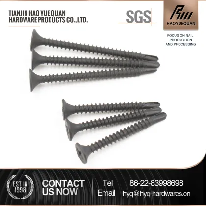 Black Philips Bugle Head black drywall Screw for gypsum board