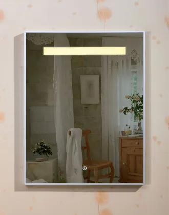 Factory direct LIXIN backlit mirror with touch switch mp3 blue tooth touch switch