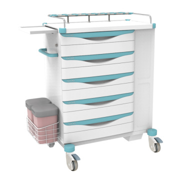 Hospital ABS Steel Independent Space Emergency Trolley