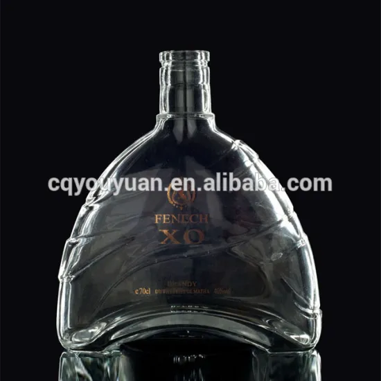700ML Exotic Xo Bottle Glass France Cognac Brandy Bottle
