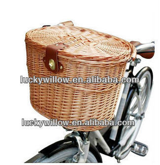 beautiful and durable wicker bicycle basket (manufacture)