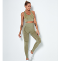 Hoge taille push-up legging zwart/grijze kleur