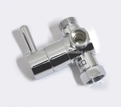 Cold and hot water mixing valve for bath and shower, 3 way inlet water valve for bidet sprayer