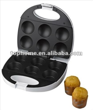 6 holes white color cupcake maker