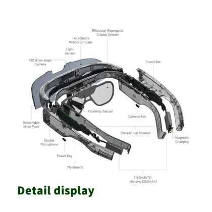 High-End Fashion AR Glasses: TR90 Material Smart 3D AR Glasses for Outdoors