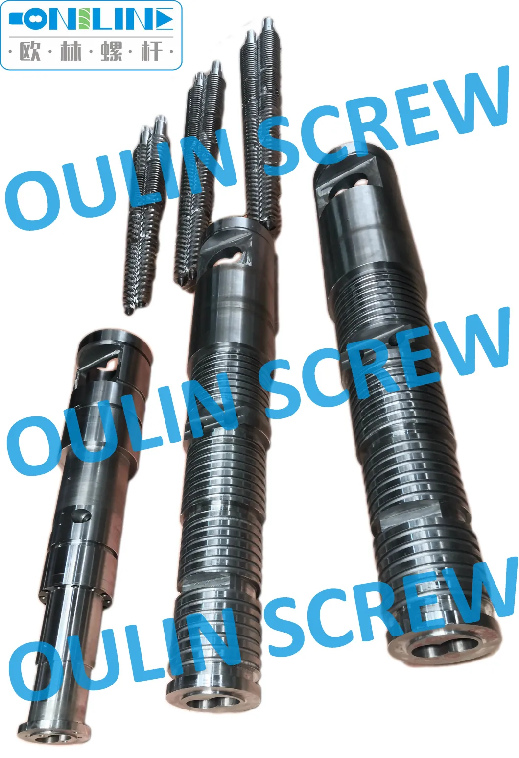 Supply Cincinnati 80/143, 58/146 Twin Conical Screw and Barrel for Sheet, Pipe, Profile