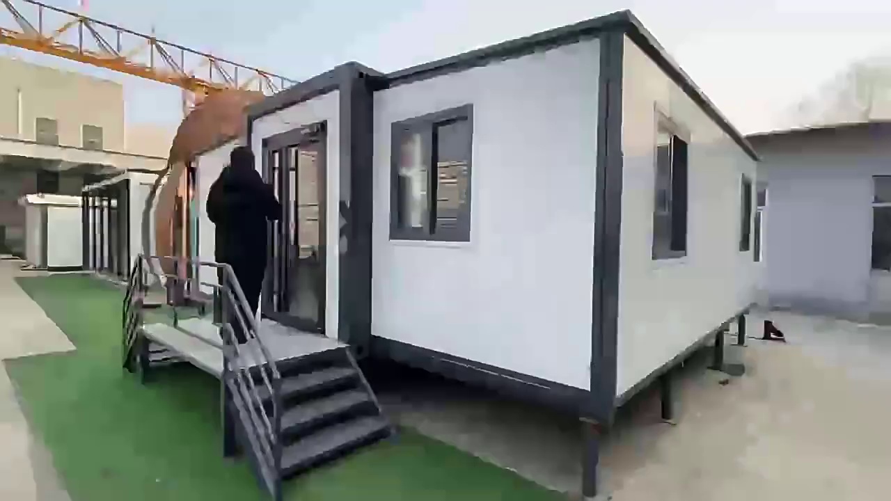 Modular Folding House with Built-in Interior and Extendable Design